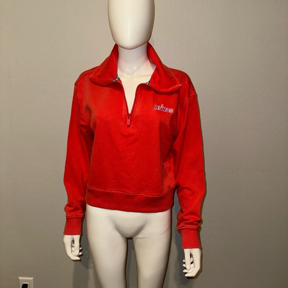 Prince x Target pickleball red French terry zip pullover sweatshirt top S M XL - Picture 3 of 16